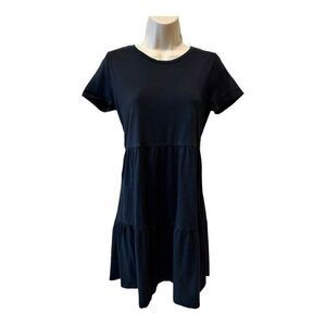 J.Crew Black‎ Tiered Dress XS